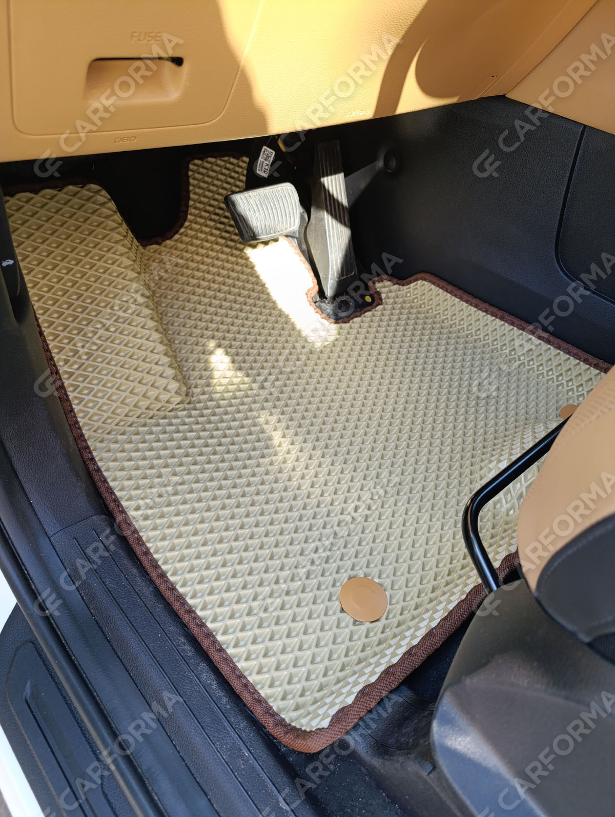 Коврики на KIA Carnival IV 7 мест с оттоманками 2020&nbsp;-&nbsp;2026 в Севастополе